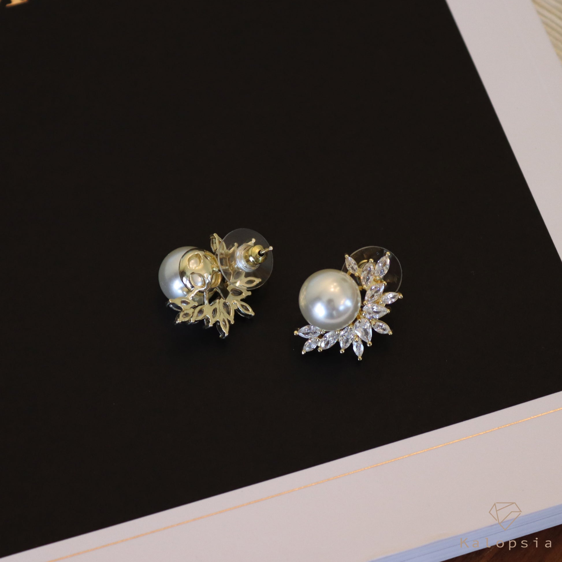 Pearl Earrings - Kalopsia Accessories