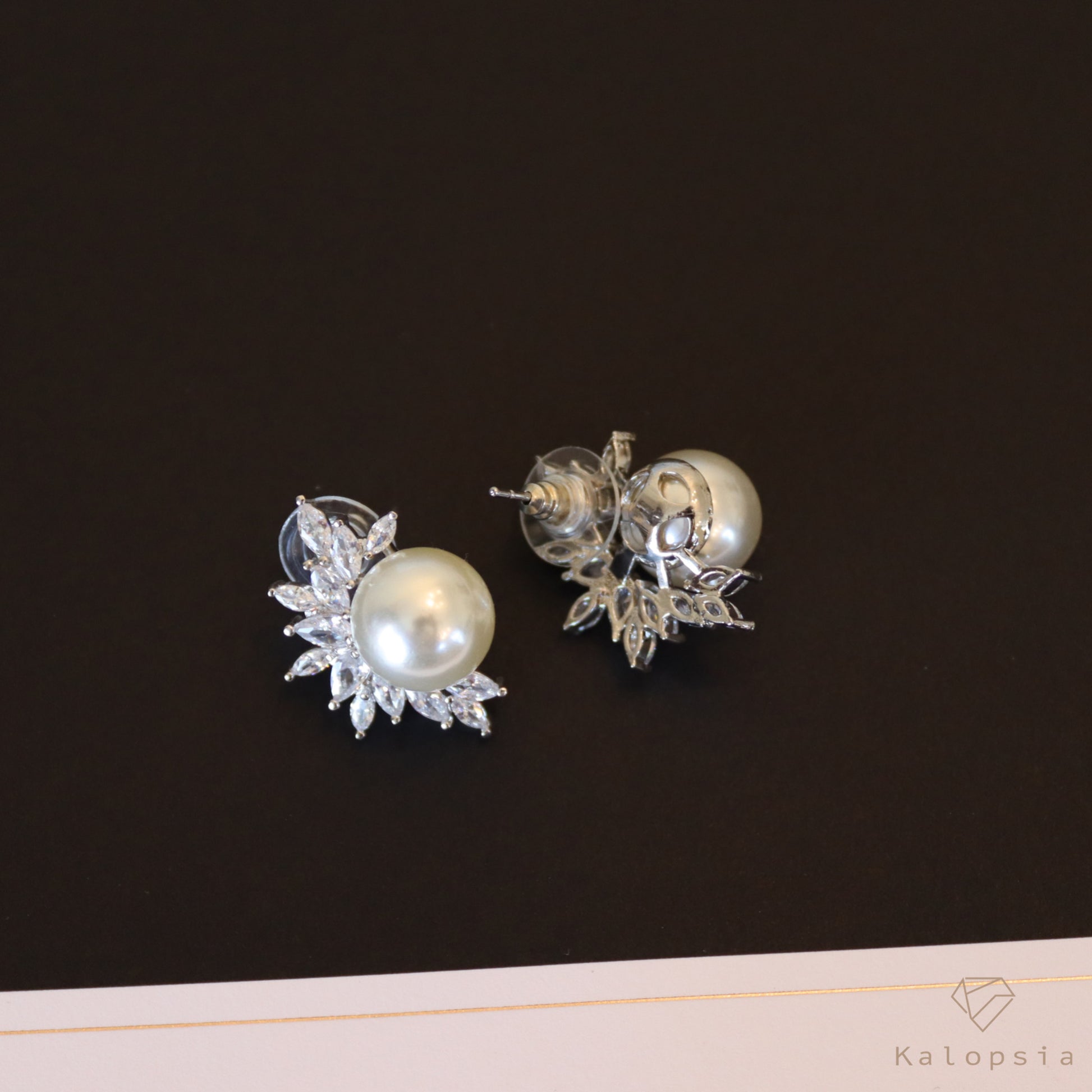 Pearl Earrings - Kalopsia Accessories