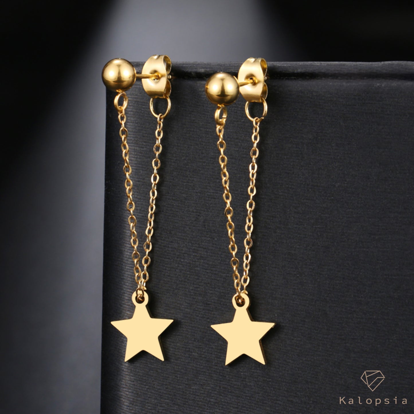 Hanging Star Earring - Kalopsia Accessories