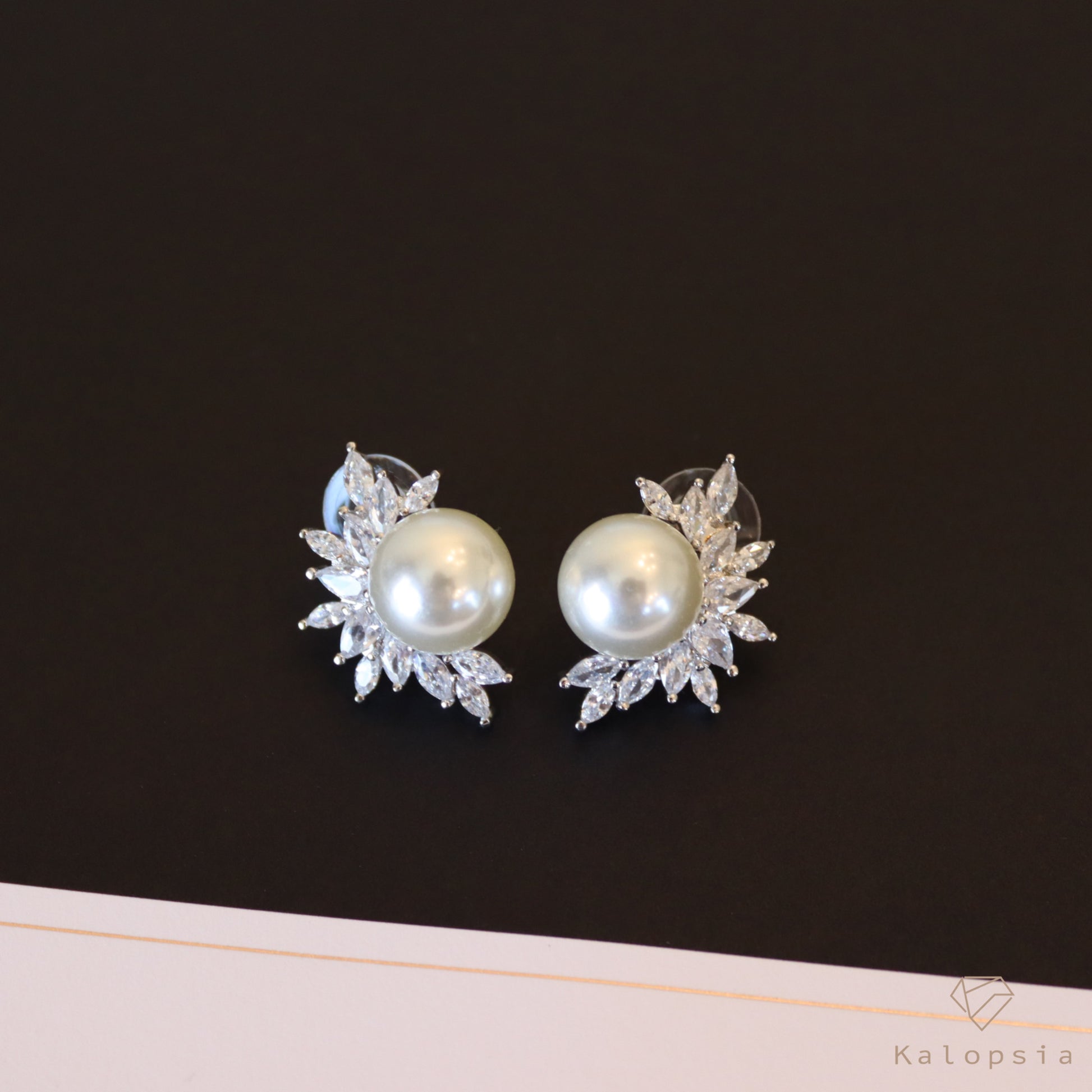 Pearl Earrings - Kalopsia Accessories